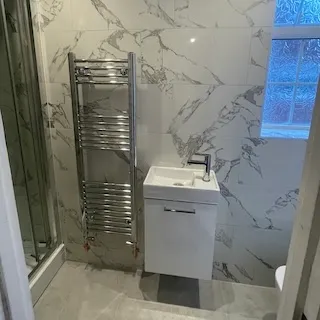 Completed bathroom