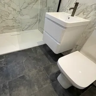 Completed bathroom