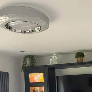 Kitchen ceiling finish with lighting
