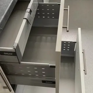 Kitchen drawer installation detail